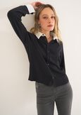 Cardigan Crazy con dettagli camicia BLUBIANCO WHITE Donna immagine n. 2