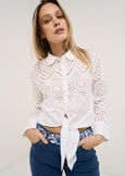 Callas Broderie Anglaise shirt BIANCO WHITE Woman image number 2