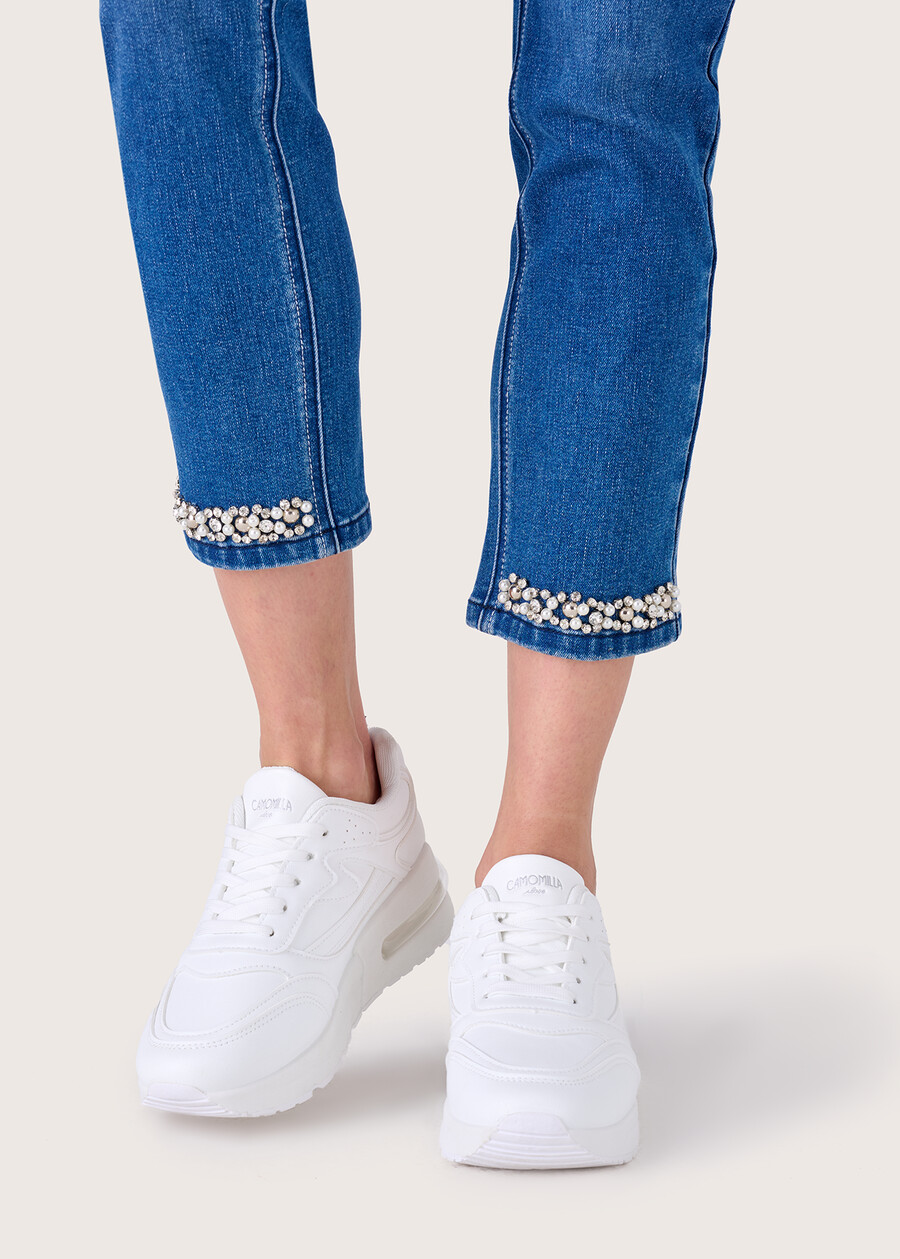 Penny denim Capri trousers DENIM Woman , image number 3