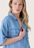 Como 100% lyocell blouse DENIM Woman image number 3