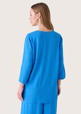 Blusa Cassy in viscosa ecovero BLU CARRIBEAN Donna immagine n. 3