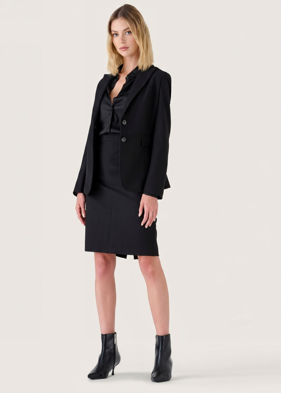 Gonna Gladys in tessuto tecnico NERO BLACKBEIGE GESSOBLU Donna , immagine n. 2