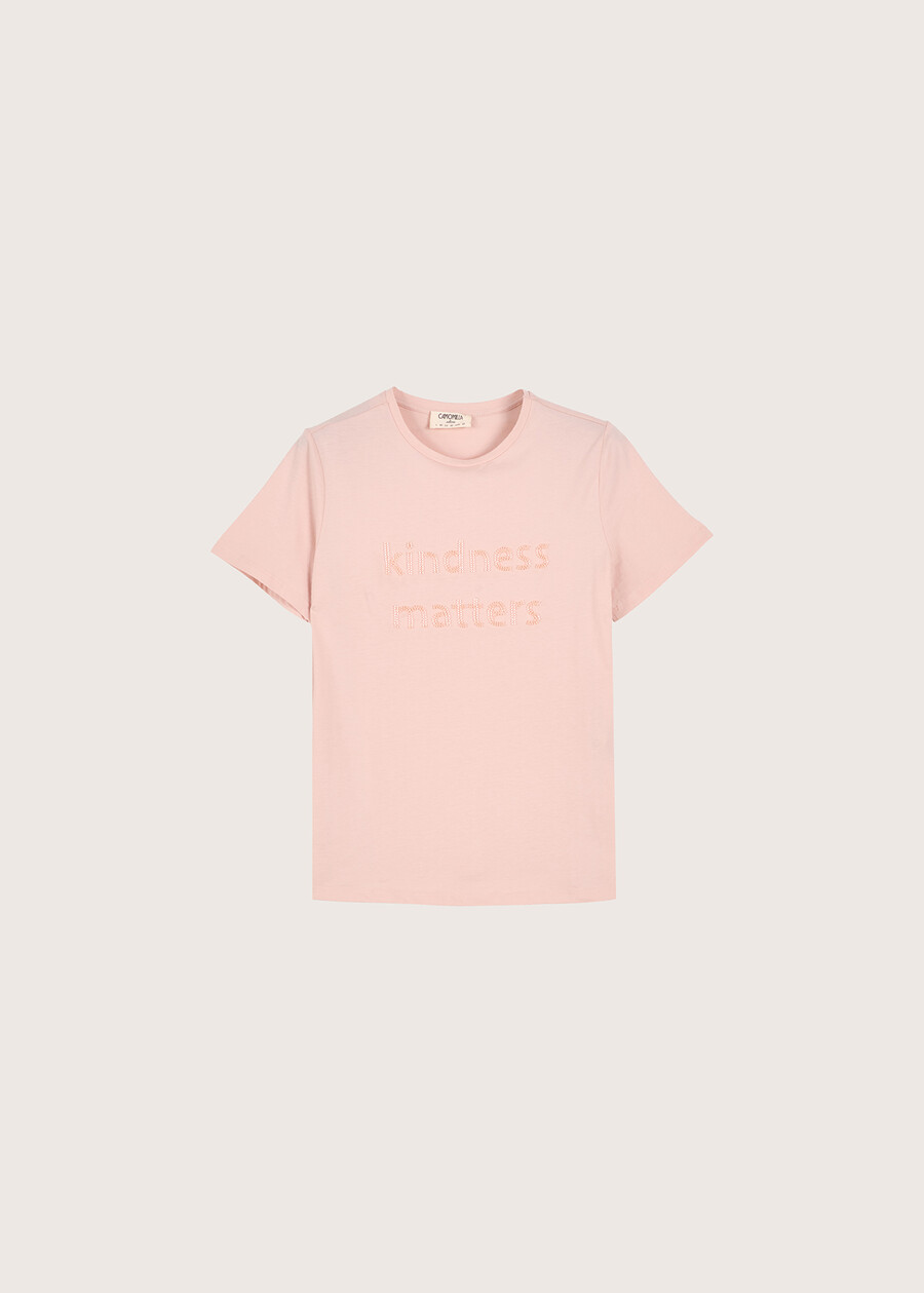 Steffy 100% cotton t-shirt ROSA LOTUSVERDE ARGILLA Woman , image number 4