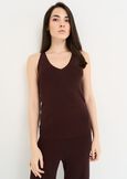 Top Thinker in maglia lurex MARRONE Donna immagine n. 1