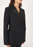 Ghibli double-breasted tuxedo jacket NERO BLACK Woman image number 2