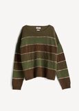 Milk shaded stripe knit MARRONE MOKA Woman image number 5