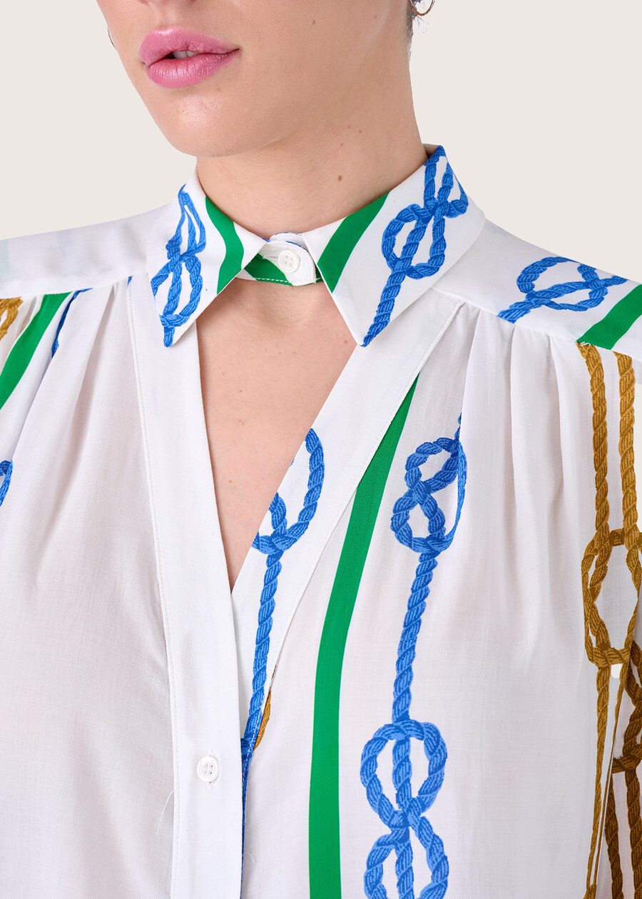 Camicia Camelia 100% viscosa BIANCO Donna , immagine n. 2