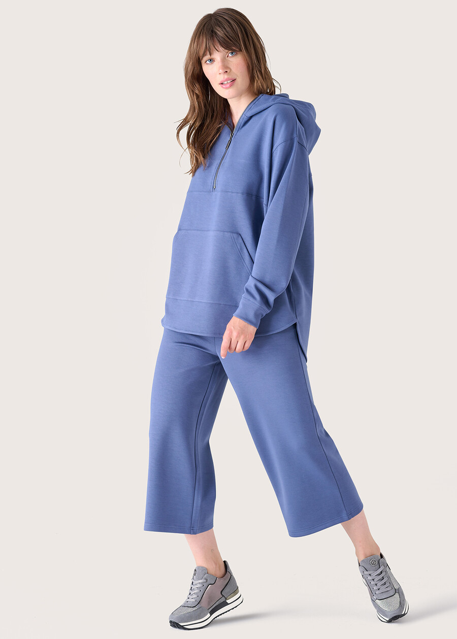Pantalone crop Megan in jersey VIOLA NEBBIA Donna , immagine n. 1