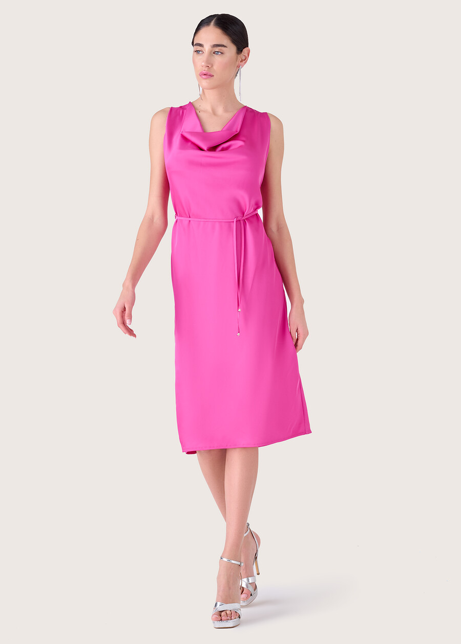 Adrian satin dress ROSA IBISCUS Woman , image number 1