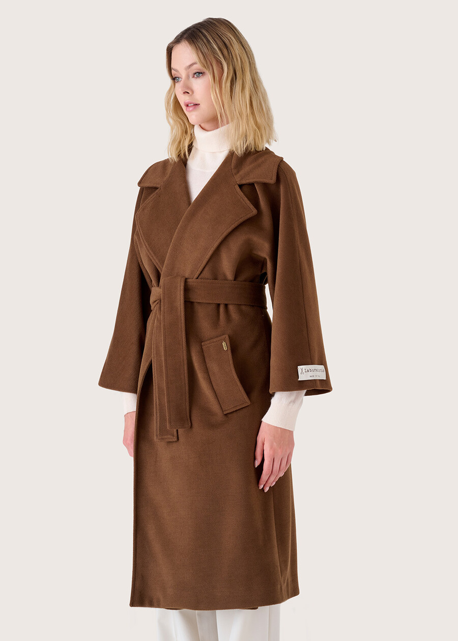 Cleope brown woolen coat MARRONE JAVA Woman , image number 4