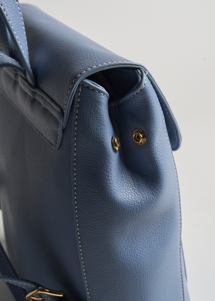 Zaino Balou in ecopelle stampa cervo BIANCO WHITEAZZURO AZZURROBLU Donna , immagine n. 4