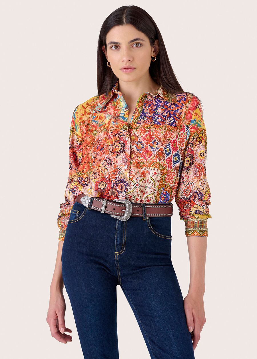 Camicia Crissy con ricamo ROSSO Donna , immagine n. 2
