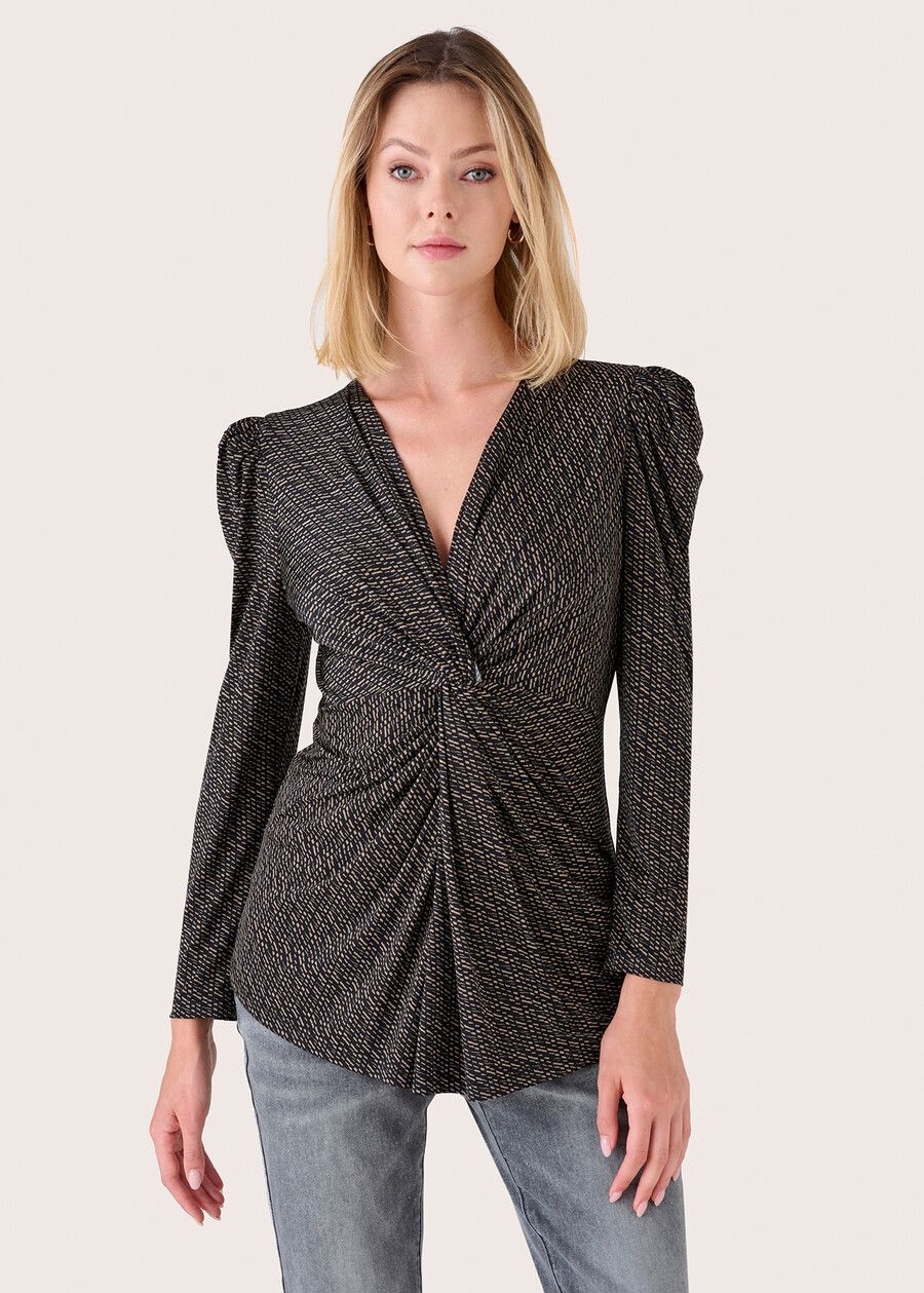 Blusa Samira con nodo NERO BLACK Donna , immagine n. 1