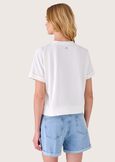 Syria t-shirt with boat neck BIANCO Woman image number 3