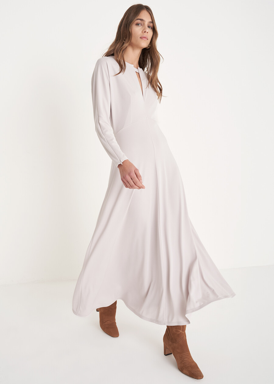 Abito lungo Amir in jersey GRIGIO GREY Donna , immagine n. 1