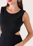 Tuta smanicata Taylor in lurex NERO BLACK Donna immagine n. 3