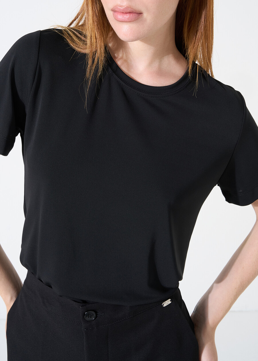 Stella jersey crew-neck T-shirt BIANCONEROBLU Woman , image number 3