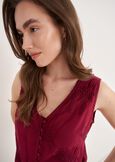 Tosca 100% Viscose Embroidered Top

 BIANCO WHITEROSSO BORDEAUX Woman image number 2