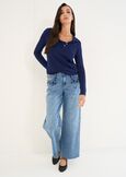 Maglia polo Margaret con finta canotta BEIGE LATTEBLU Donna immagine n. 4