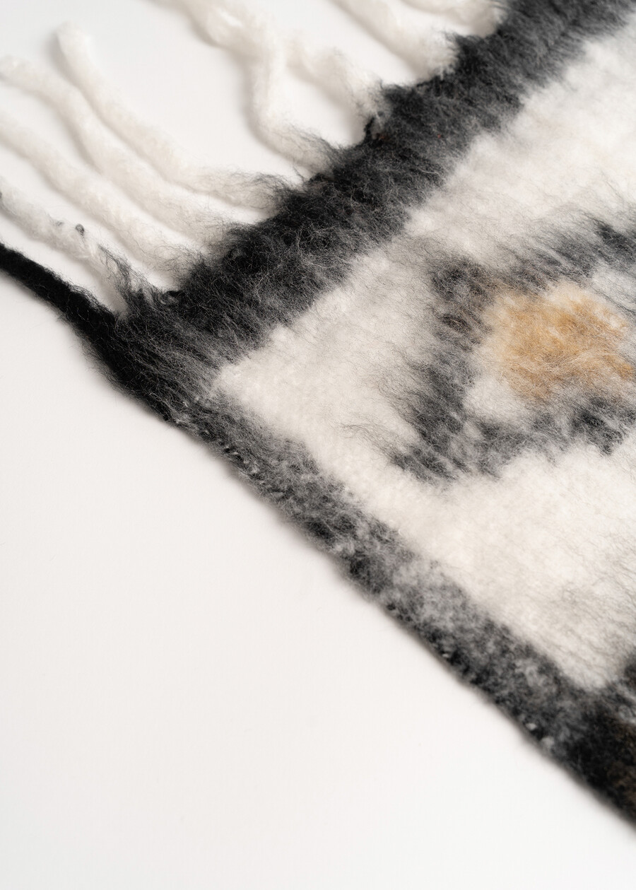 Sciarpa Sariah in lana cotta BEIGE ECRU Donna , immagine n. 3