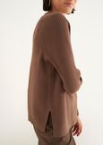 Marcella round-neck sweater VERDE ALGAMARRONE TERRA Woman image number 3