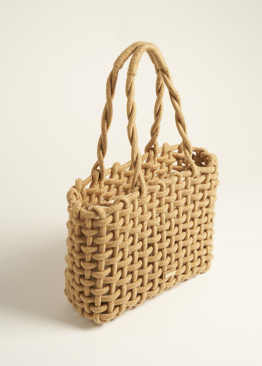 Borsa Besta In Corda Intrecciata BEIGE CAMELGIALLO Donna , immagine n. 2