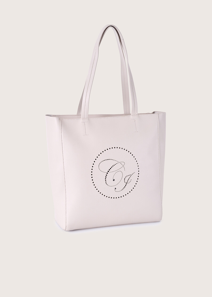 Shopping bag Bitta in ecopelle NERO BLACKBLU LAGUNABEIGE CREAMROSSO SYRAH Donna , immagine n. 1