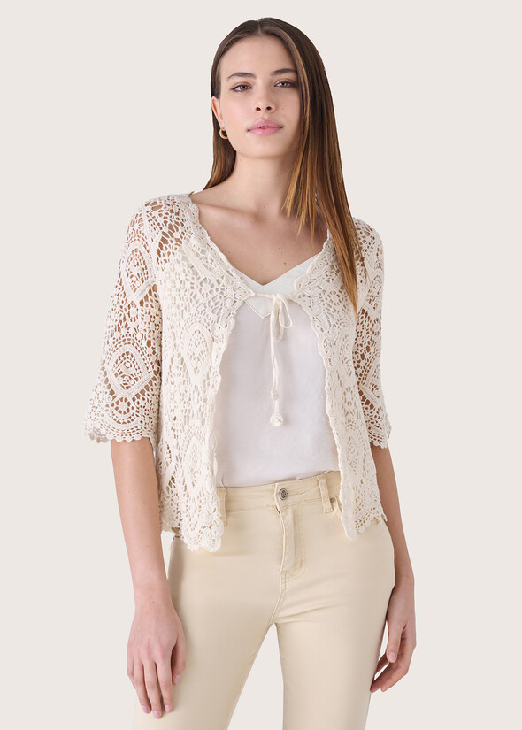Camea 100% cotton cardigan BEIGE NARCISO Woman null