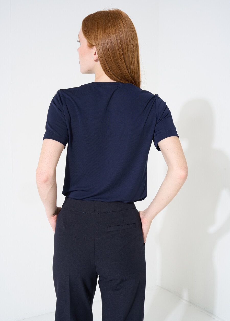 Stella jersey crew-neck T-shirt BIANCONEROBLU Woman , image number 3