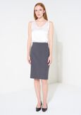 Top Teresa in satin con spallina NERO BLACKBIANCO WHITEBLU Donna immagine n. 4