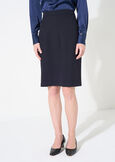 Gladys bi-stretch pencil skirt NERO BLACKBEIGE GESSOBLU Woman image number 3
