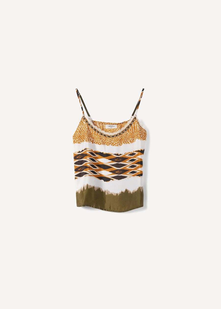 Top Tris Fantasia Etnica GIALLO GRANO Donna , immagine n. 5