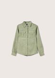 Camicia in velluto Cohen VERDE OLIVAGRIGIO CLOUD Donna immagine n. 4