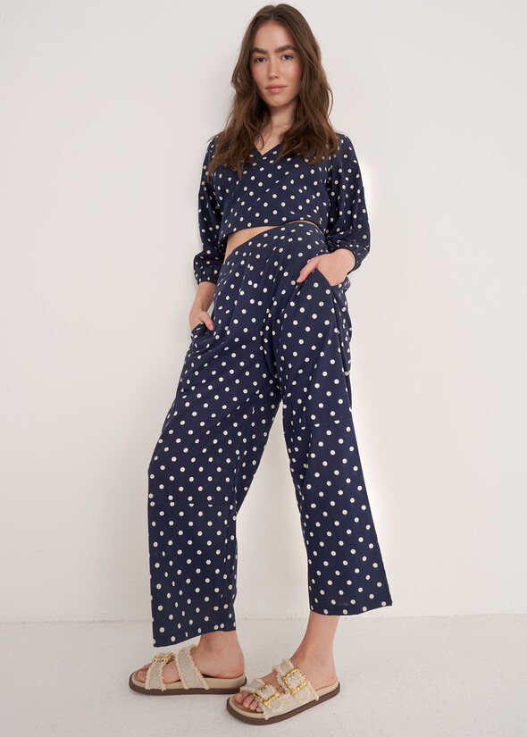 Pantaloni Perk Capri Fantasia BLUE OLTREMARE Donna null