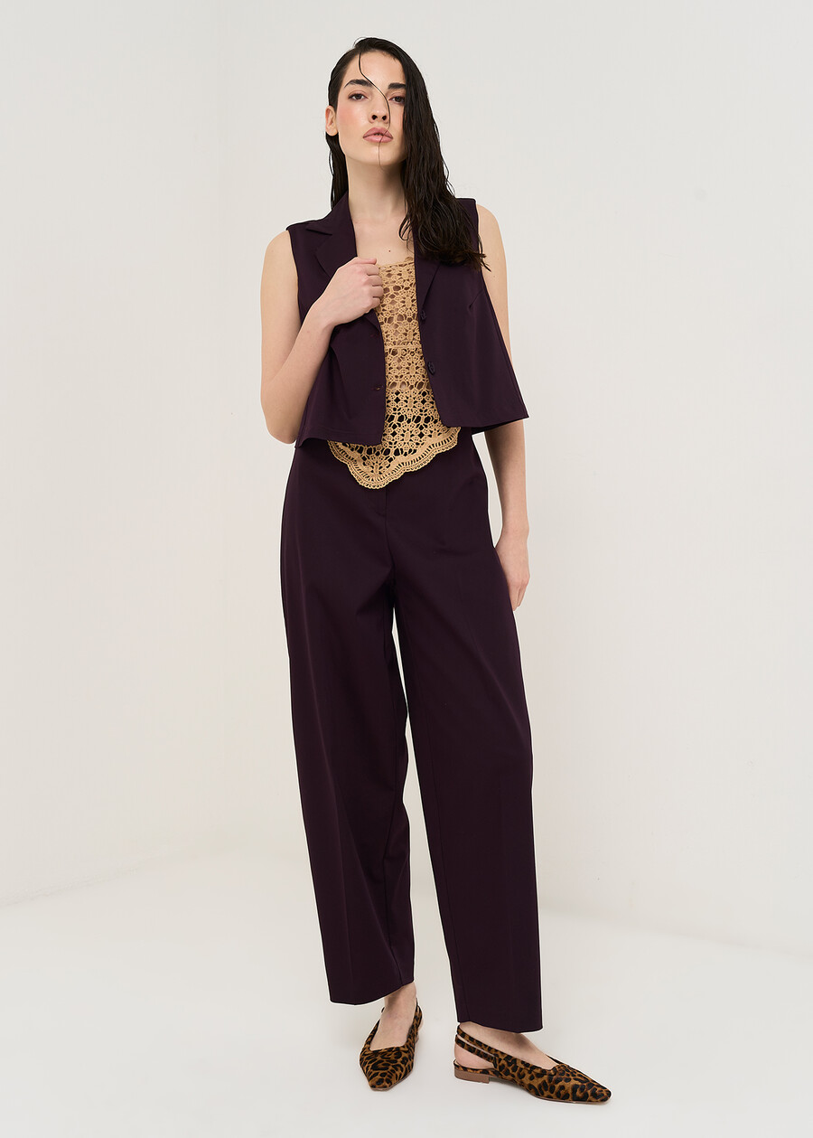 Clayd sleeveless Studio shirt VIOLA Woman , image number 4