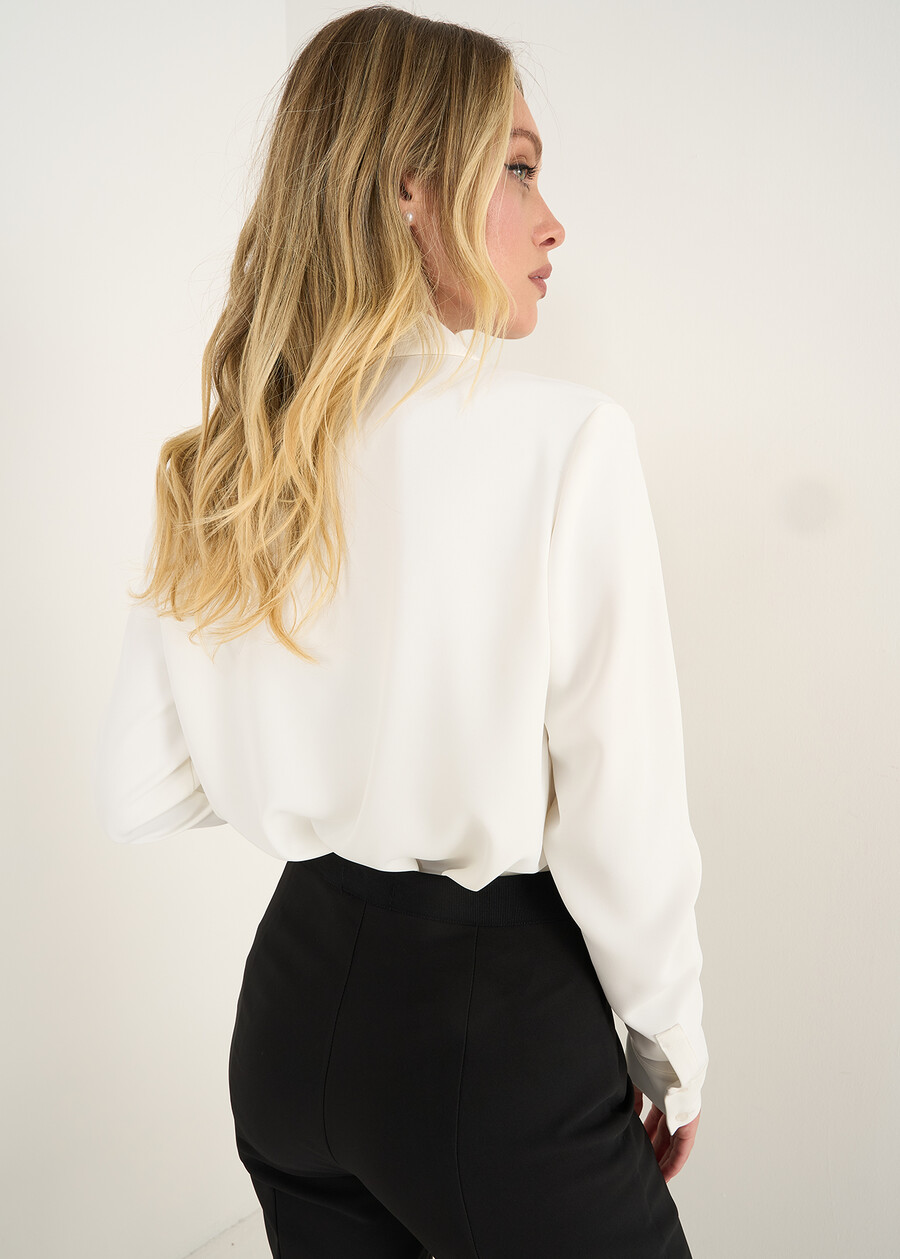 Clelia heavy jersey shirt BIANCO Woman , image number 4