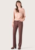 Pantalone Miranda in poliviscosa MARRONE CASTAGNABLU INCHIOSTRO Donna immagine n. 1