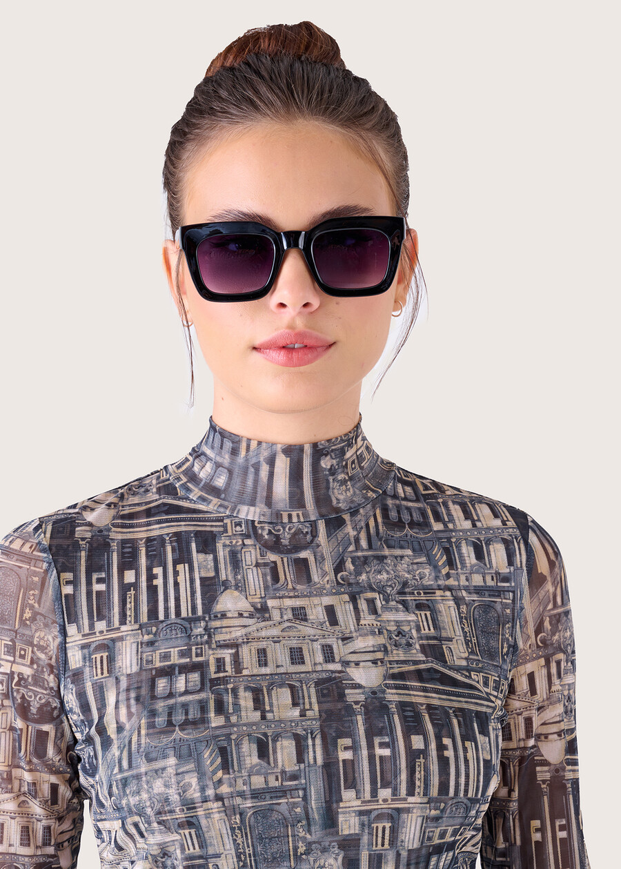 Squared sunglasses NERO BLACKVERDE AVOCADO Woman , image number 1
