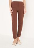 Scarlett bengaline trousers MARRONENERO BLACK Woman image number 2