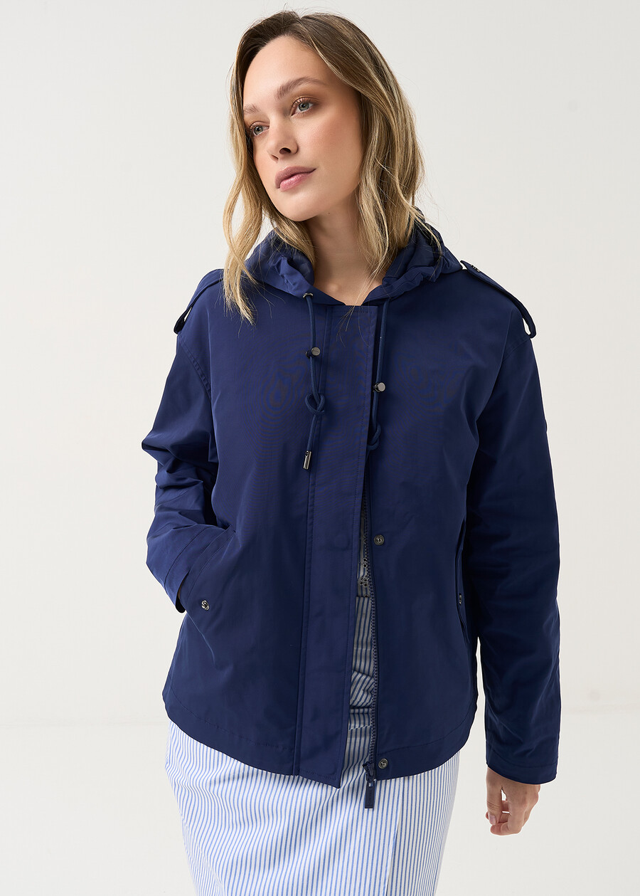 Goan technical short jacket BEIGE LATTEBLU Woman , image number 1