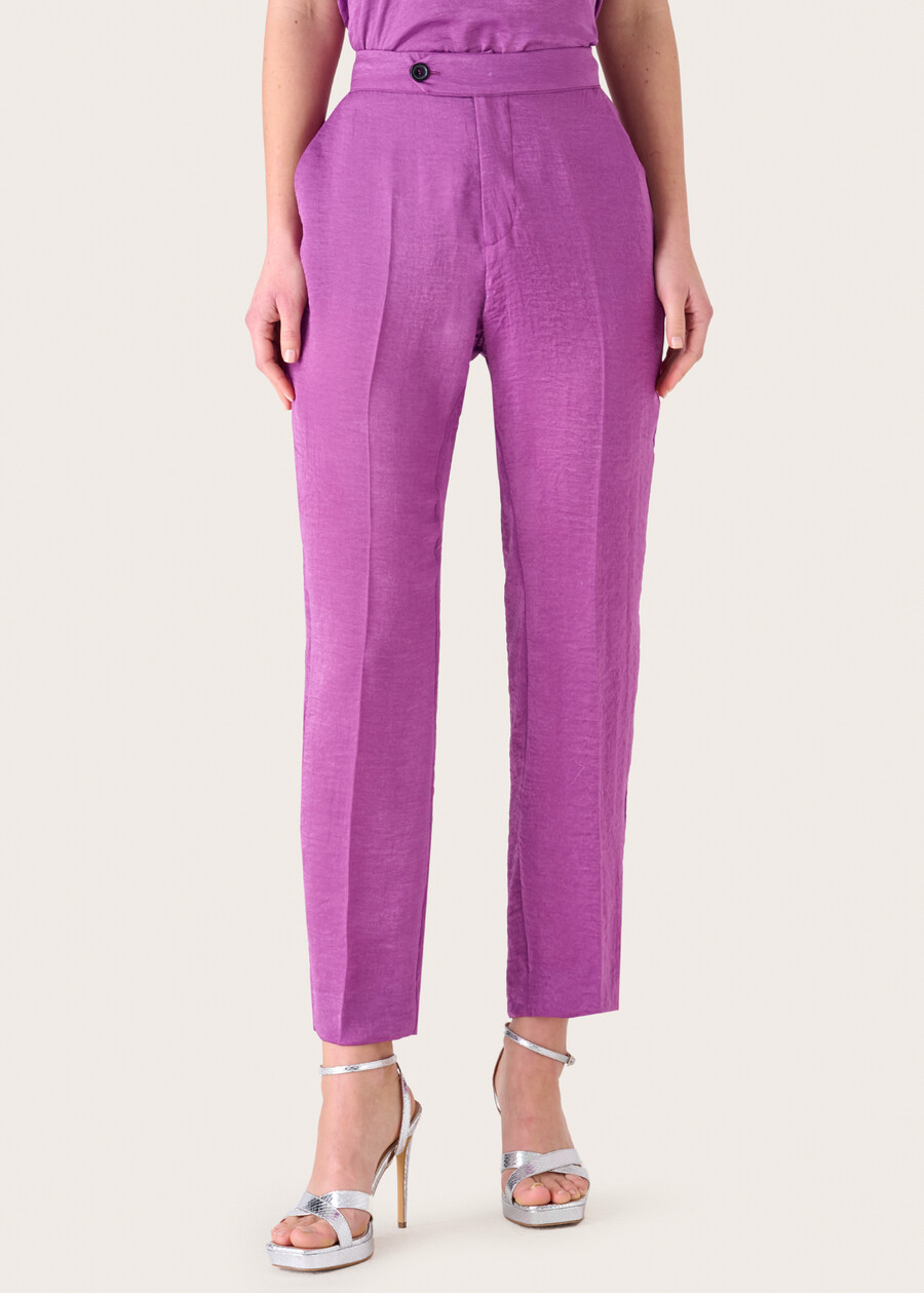 Pantaloni Alice effetto bagnato VIOLA GRAPE Donna , immagine n. 2