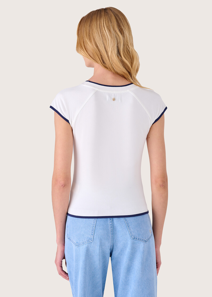Suzette cotton t-shirt BIANCO Woman , image number 3