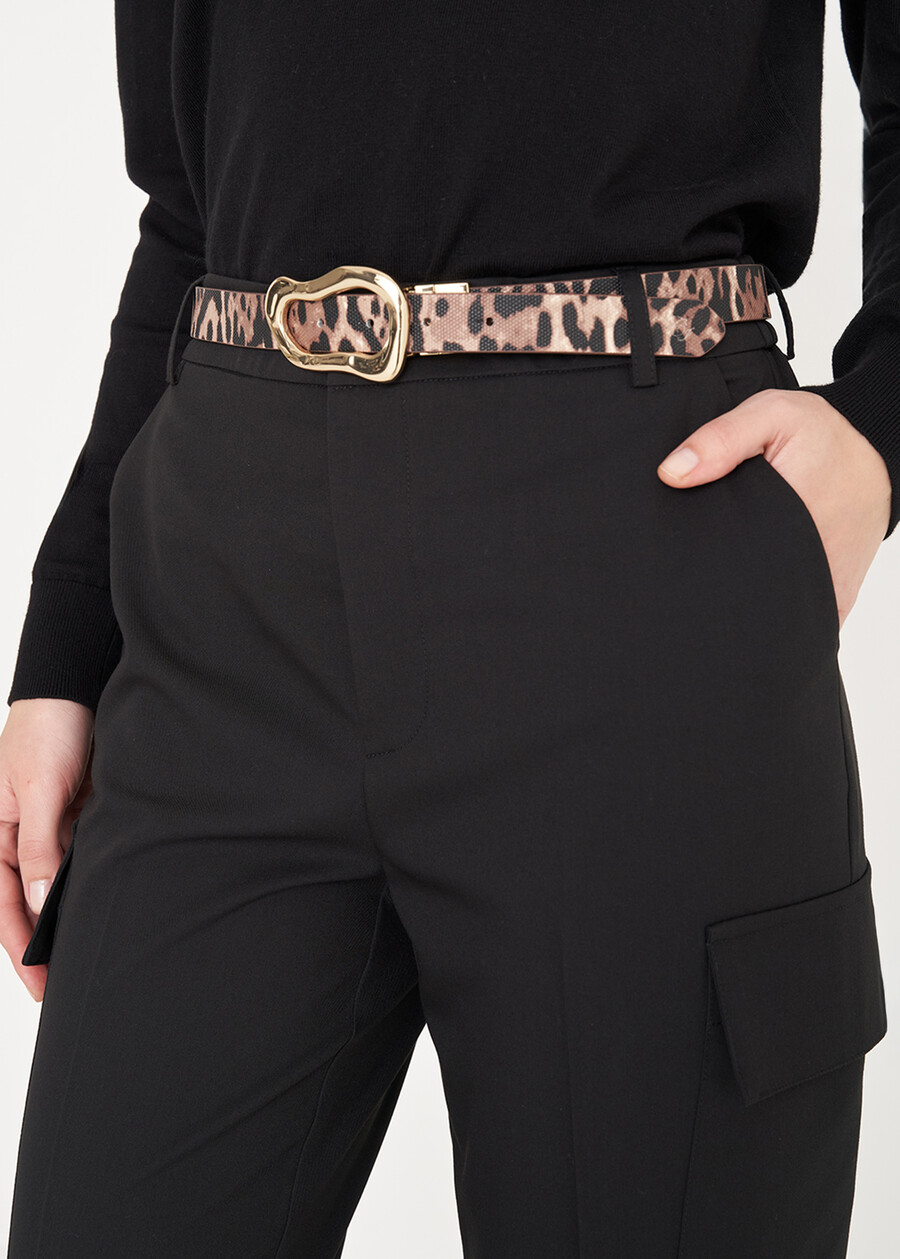 Pantalone cargo Perseo BEIGENERO BLACK Donna , immagine n. 4