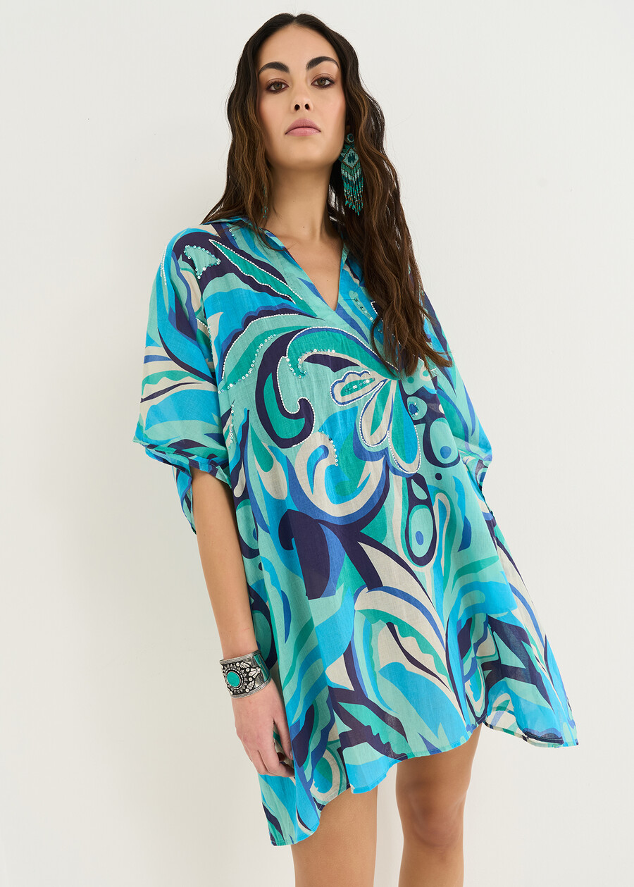 Kaftano Baila a camicia BLU Donna , immagine n. 2
