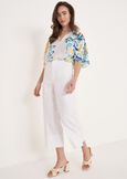 Bany Printed Blouse BIANCO WHITE Woman image number 4