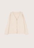 Cardigan Charles con scollo a V BEIGE LANA Donna immagine n. 4