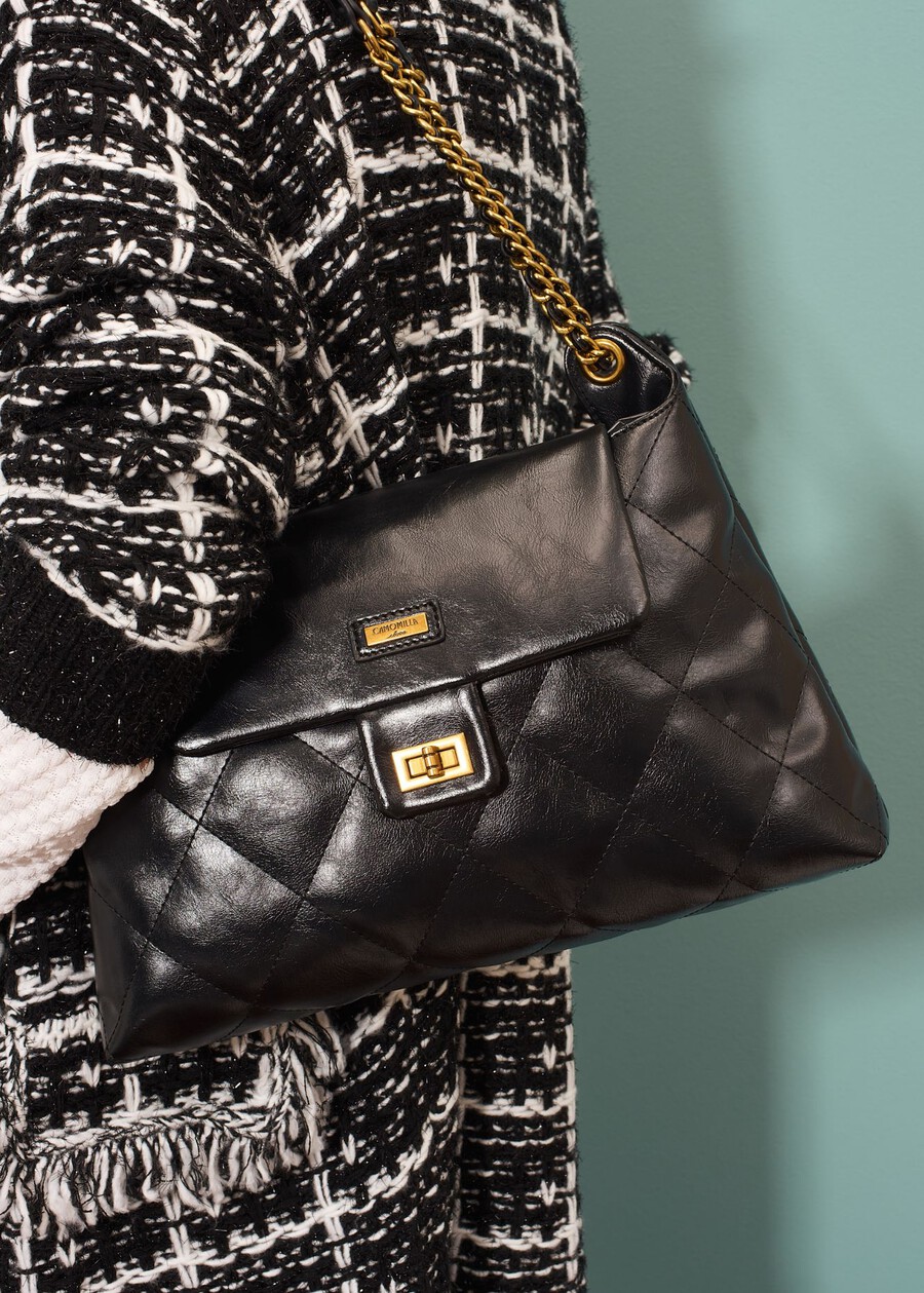 Tracolla Berta in ecopelle NERO BLACK Donna , immagine n. 1