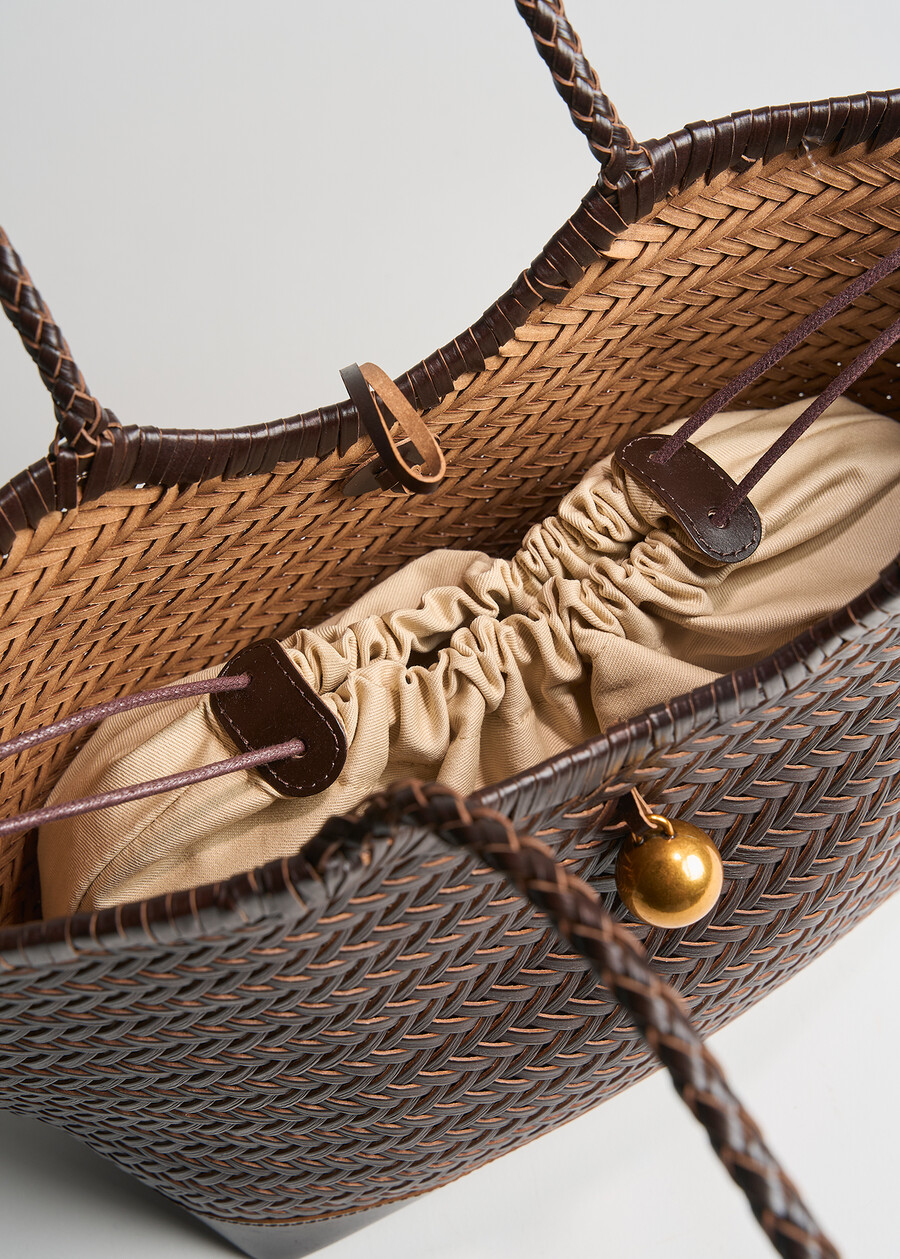 Brilyn Laboratory shopping bag MARRONE Woman , image number 3