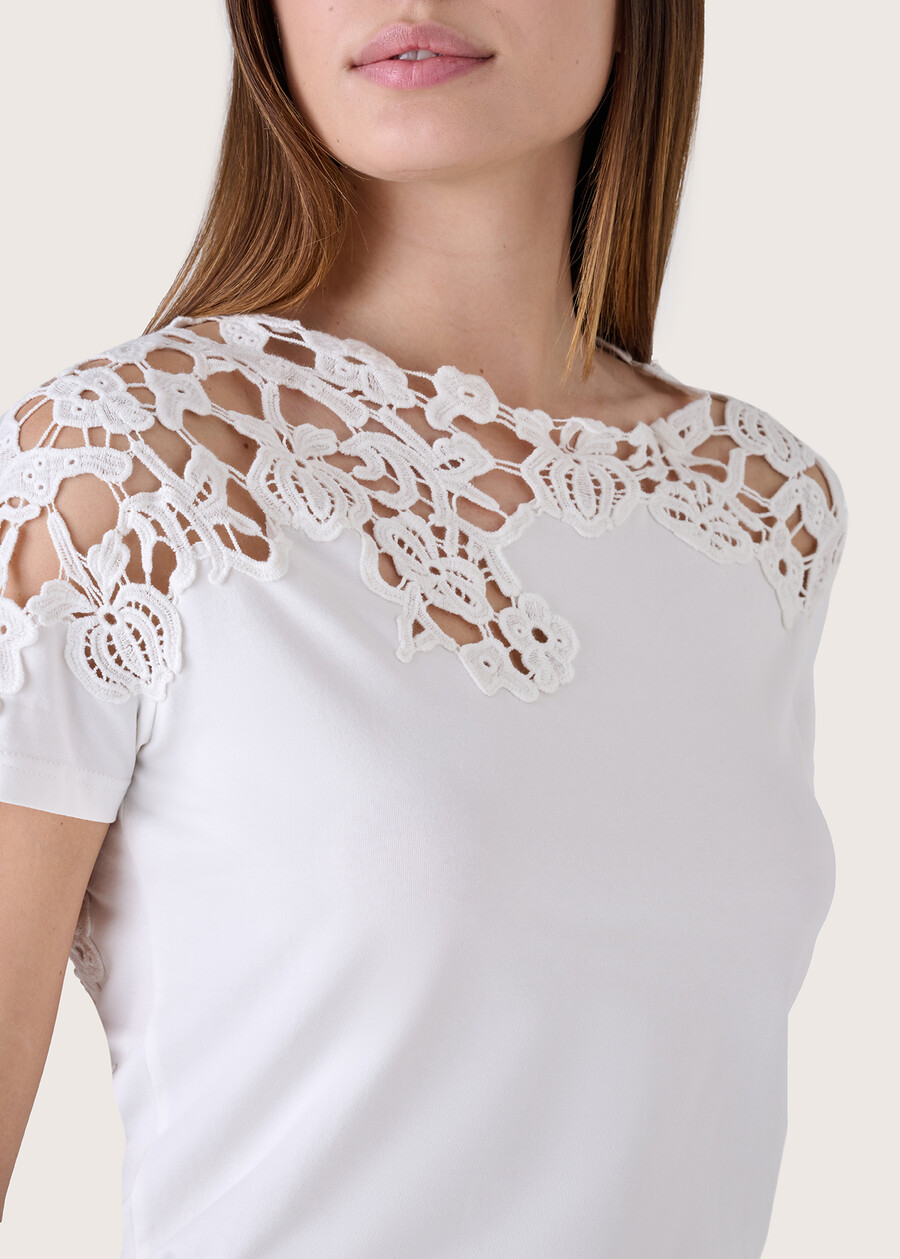 Suri cotton t-shirt BIANCO WHITE Woman , image number 2