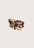 Carry spotted pony skin belt BEIGE DOESKIN  Woman image number 2